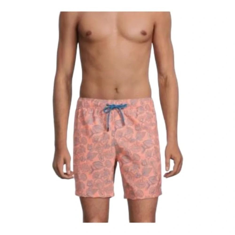 Mr.Swim NWT Men's Pink Paisley Print Swim Trunks Board Shorts XL